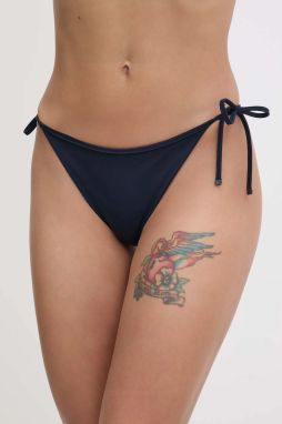 Plavkové nohavičky Tommy Hilfiger tmavomodrá farba, UW0UW05973