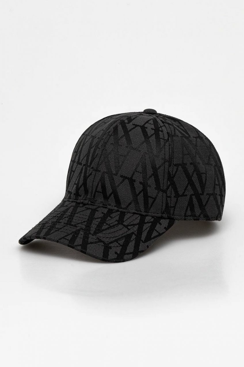 Šiltovka Armani Exchange čierna farba, s potlačou, XW000877 AF13377