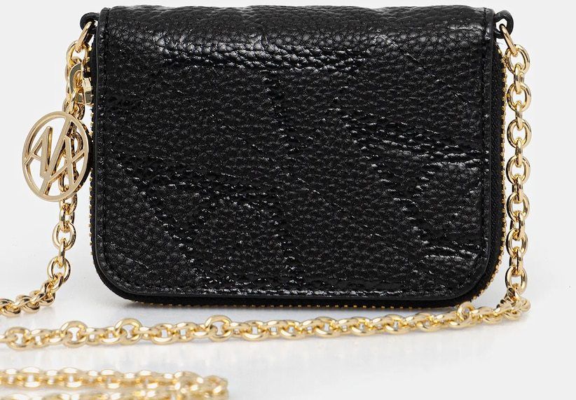 Peňaženka Armani Exchange dámska, čierna farba, XW000309 AF13680