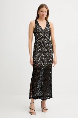 Šaty Guess CHRISTEL čierna farba, maxi, priliehavé, W5GK37 KCS90