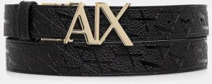 Obojstranný opasok Armani Exchange čierna farba, XW001203 AF13680