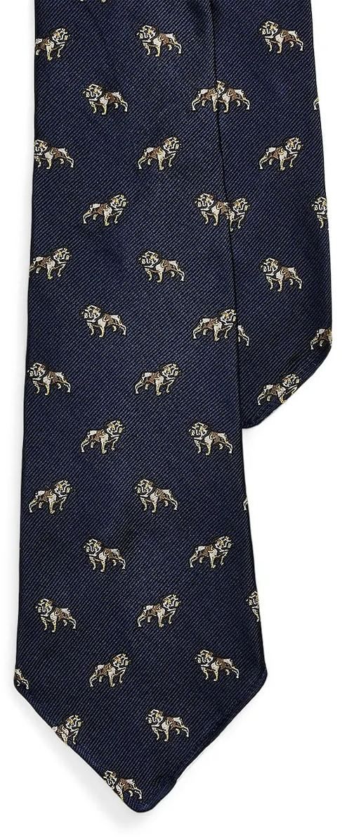 Hodvábna kravata Polo Ralph Lauren tmavomodrá farba, 712971855