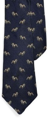 Hodvábna kravata Polo Ralph Lauren tmavomodrá farba, 712971855