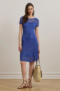 Šaty Lauren Ralph Lauren midi, áčkový strih, 200971142