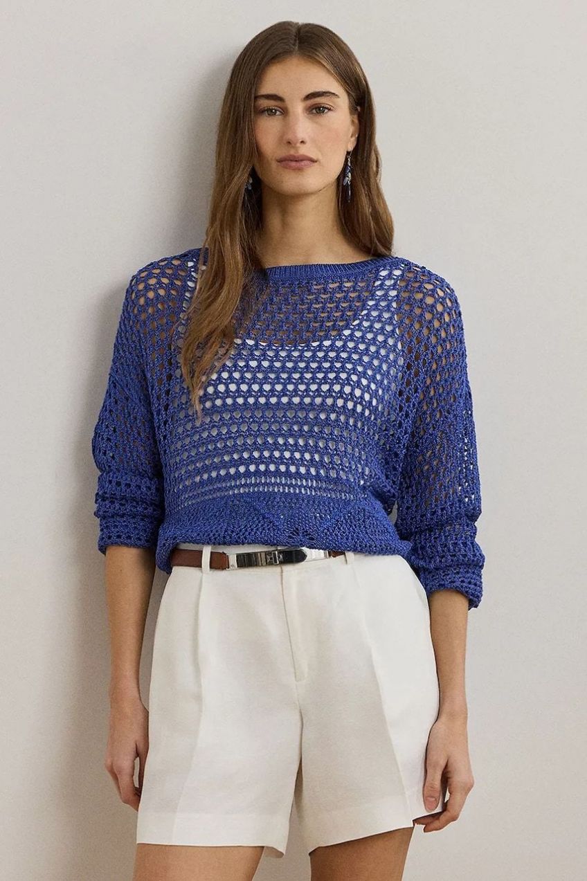 Ľanový sveter Lauren Ralph Lauren 200971146