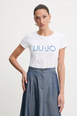Tričko Liu Jo dámske, biela farba, VA5154.JS003