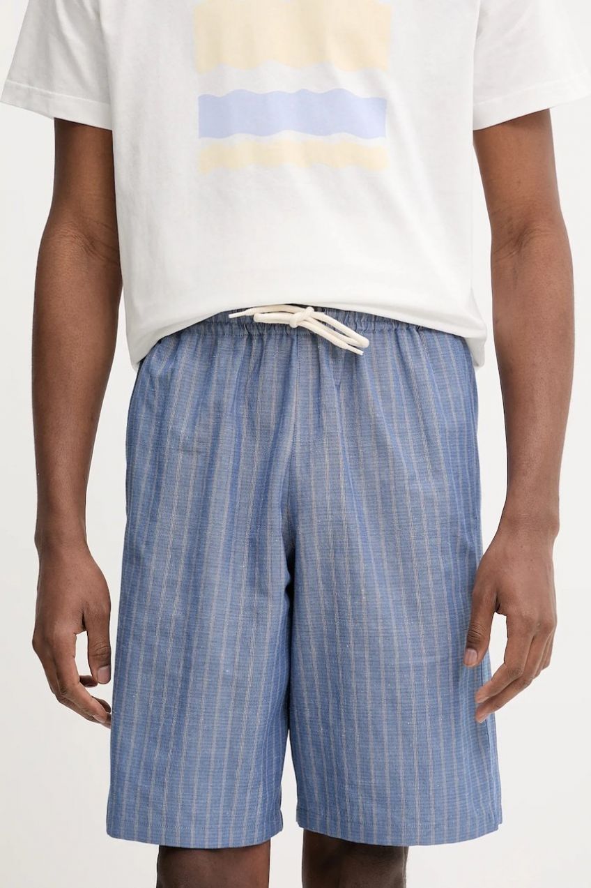 Šortky s prímesou ľanu A.P.C. short paul COHFW.H10205