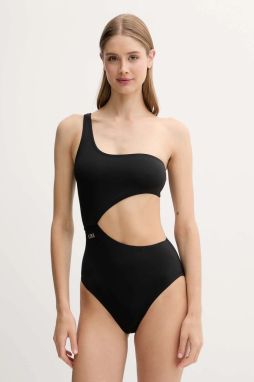 Jednodielne plavky EA7 Emporio Armani čierna farba, mäkké košíky, AF12215.7W000300