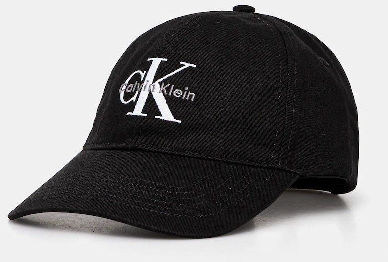 Bavlnená šiltovka Calvin Klein čierna farba, s nášivkou, LV04K5026G