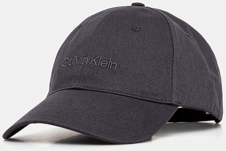 Bavlnená šiltovka Calvin Klein tmavomodrá farba, s nášivkou, LV04D5003G
