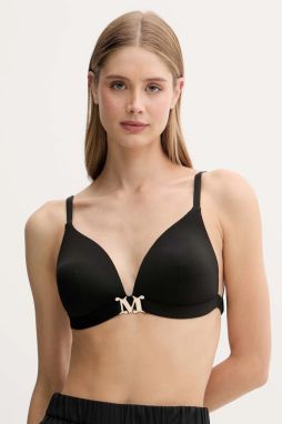 Plavková podprsenka Max Mara Beachwear čierna farba, jemne vystužený košík, 2516821219600