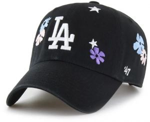 Bavlnená šiltovka 47 brand MLB Los Angeles Dodgers čierna farba, s nášivkou, B-FLRAC12GWS-BK