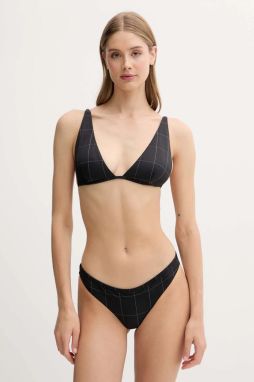 Dvojdielne plavky EA7 Emporio Armani čierna farba, jemne vystužený košík, AF15589.7W000286