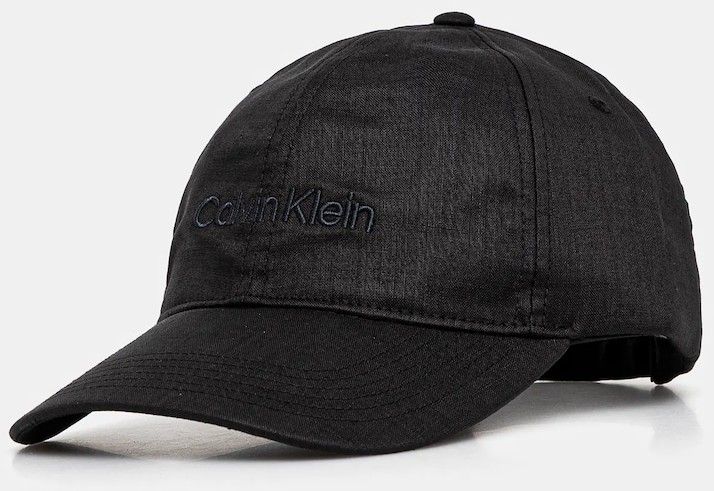 Šiltovka Calvin Klein čierna farba, s nášivkou, LV04D5024G