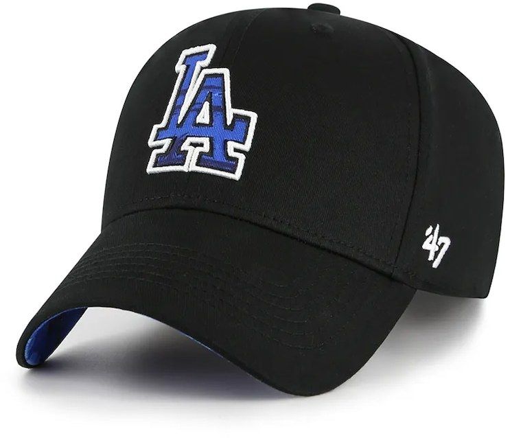 Bavlnená šiltovka 47 brand MLB LA Dodgers čierna farba, s nášivkou, B-FIJMP12CTP-BK