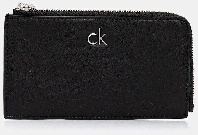 Peňaženka Calvin Klein dámska, čierna farba, LV04F1032G