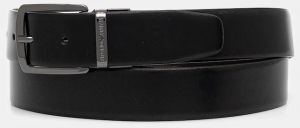 Kožený opasok Emporio Armani čierna farba, Y4S576 Y748I