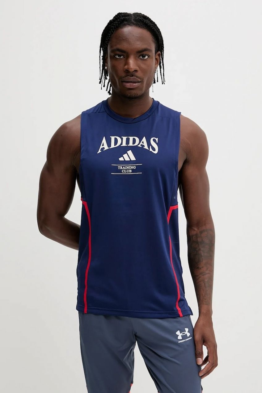 Tréningové tričko adidas Performance Designed for Training tmavomodrá farba, JI6354