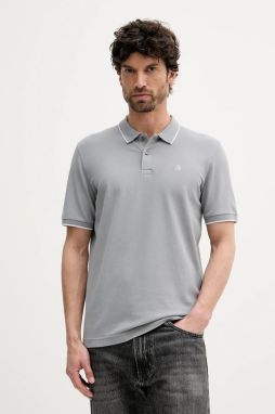 Polo tričko Marc O'Polo pánske, šedá farba, jednofarebná, 536214753186