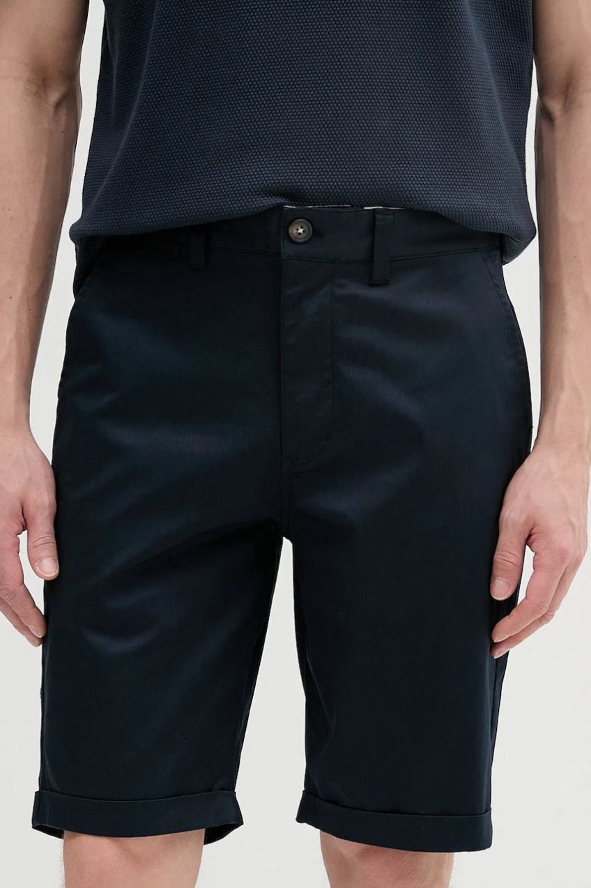 Šortky Barbour Smart Chino Short tmavomodrá farba, MST0054