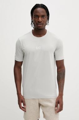 Tréningové tričko EA7 Emporio Armani šedá farba, jednofarebná, AF13912.7M000521