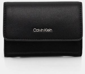 Peňaženka Calvin Klein dámska, čierna farba, LV04F1030G