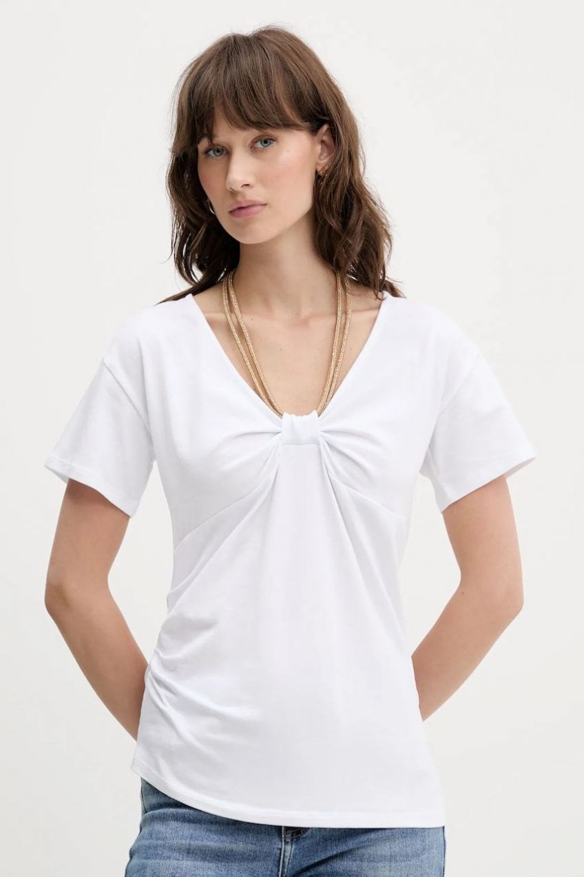 Tričko Blugirl Blumarine dámske, biela farba, RA5175.J5003