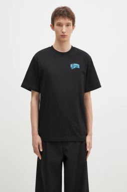 Bavlnené tričko Billionaire Boys Club Small Arch Logo Highlight pánske, čierna farba, s potlačou, BC008
