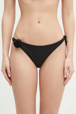 Plavkové nohavičky Coperni Flower Bikini Bottom čierna farba, COPSW01F5025B