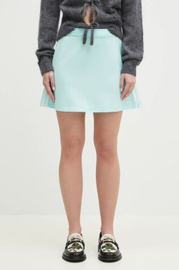 Sukňa adidas Originals 3S Mini Skirt tyrkysová farba, mini, áčkový strih, JP3653