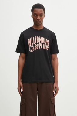 Bavlnené tričko Billionaire Boys Club Mountain Fill Arch Logo T-Shirt pánske, čierna farba, s potlačou, B25154