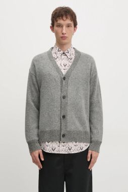 Kardigán Paul Smith pánsky, šedá farba, M1R-245Z-P02584