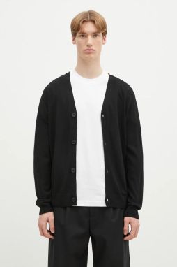 Vlnený kardigán Paul Smith čierna farba, M1R-250Z-P02094