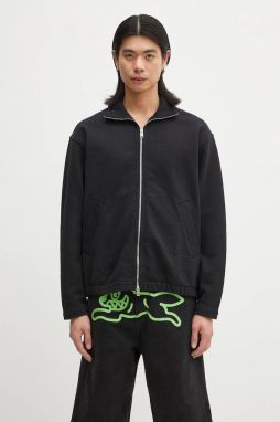 Bavlnená mikina Norse Projects Bjorn Relaxed Organic Loopback Track Jacket pánska, čierna farba, jednofarebná, N20.1379.9999