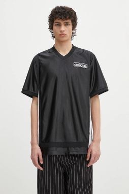 Tričko adidas Originals Adibreak pánske, čierna farba, s nášivkou, JD4247