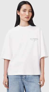 Bavlnené tričko AllSaints AROMA dámske, biela farba, W136JC