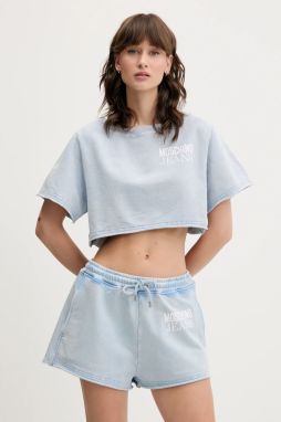 Bavlnené tričko Moschino Jeans dámske, 1708 3730