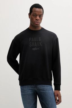 Mikina Paul&Shark čierna farba, jednofarebná, 25411871