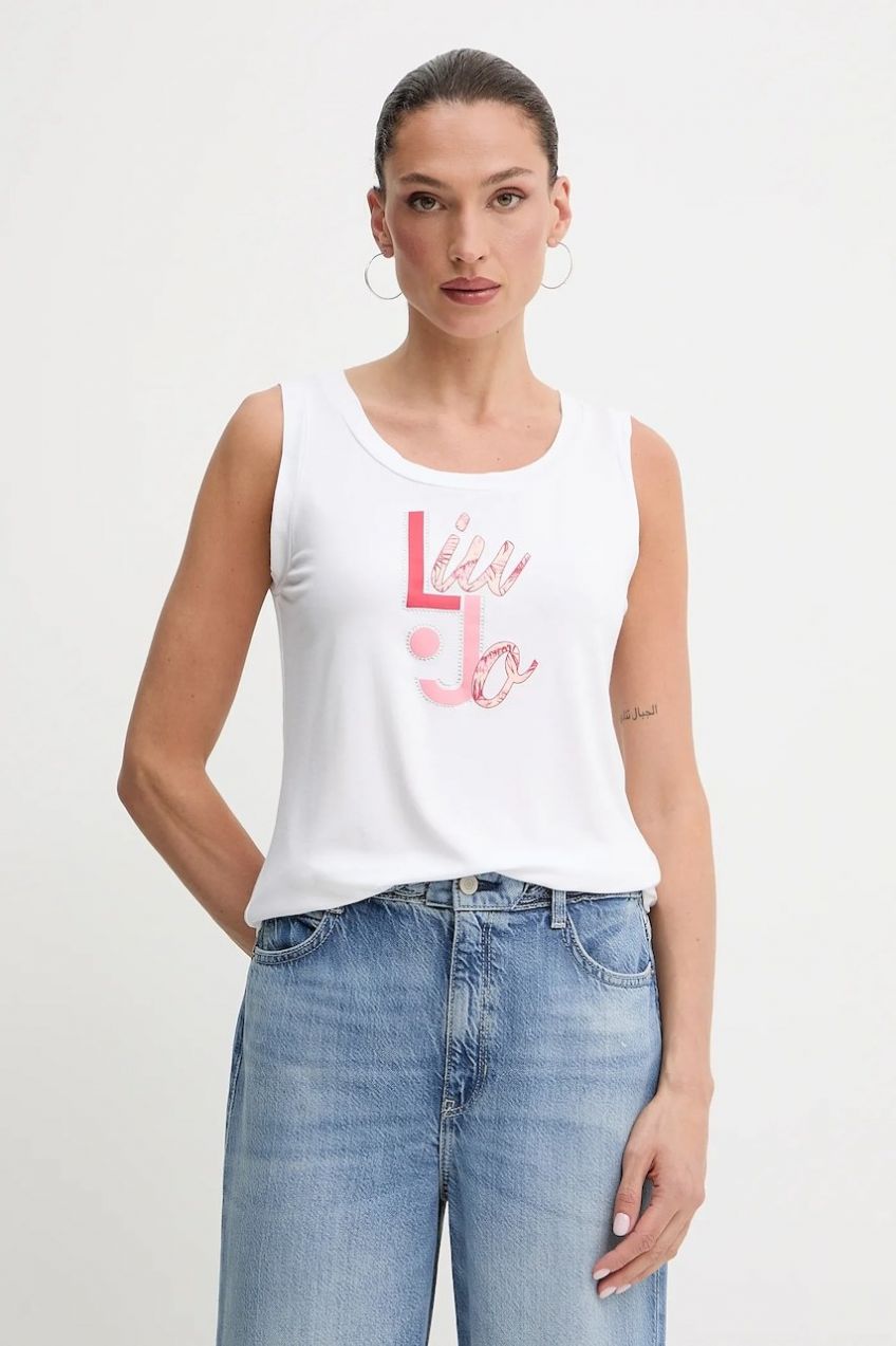 Top Liu Jo biela farba, VA5195.JS360