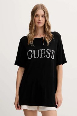 Tričko Guess dámske, čierna farba, E5GI07 K68D2