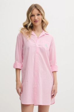 Nočná košeľa Lauren Ralph Lauren ružová farba, ILN32415