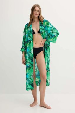 Plážový odev Lauren Ralph Lauren zelená farba, 20523177