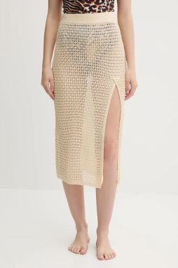 Plážová sukňa Guess béžová farba, E5GD09 Z3N30
