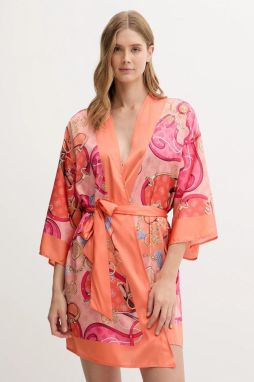 Plážové kimono Guess oranžová farba, E5GK09 WH4V0