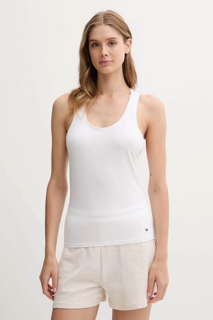 Top Tommy Hilfiger 2-pak šedá farba, UW0UW05748