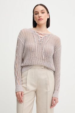 Sveter Sisley šedá farba, 15PLM401A
