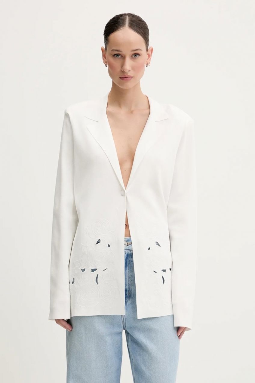 Kardigán Blugirl Blumarine béžová farba, ľahké, RA5058.MS55N