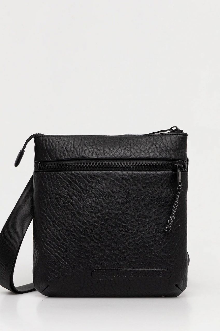 Malá taška Armani Exchange čierna farba, XM000852 AF12967