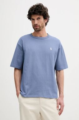 Bavlnené tričko Polo Ralph Lauren Tee pánske, biela farba, jednofarebné, 710964716