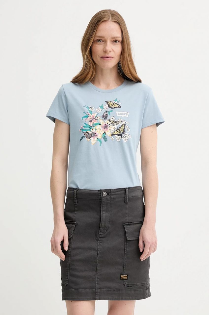 Bavlnené tričko Levi's THE PERFECT TEE dámske, 17369